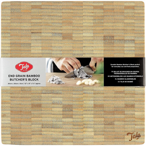 Bamboo Chopping Cutting Board Square Slicing Serving Block Kitchen Home Board 2
