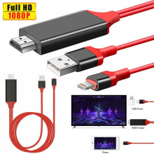 8-Pin to HDMI Digital TV AV Adapter Cable For iPhone 12/11/XS/8/7/6 Pro Max iPad