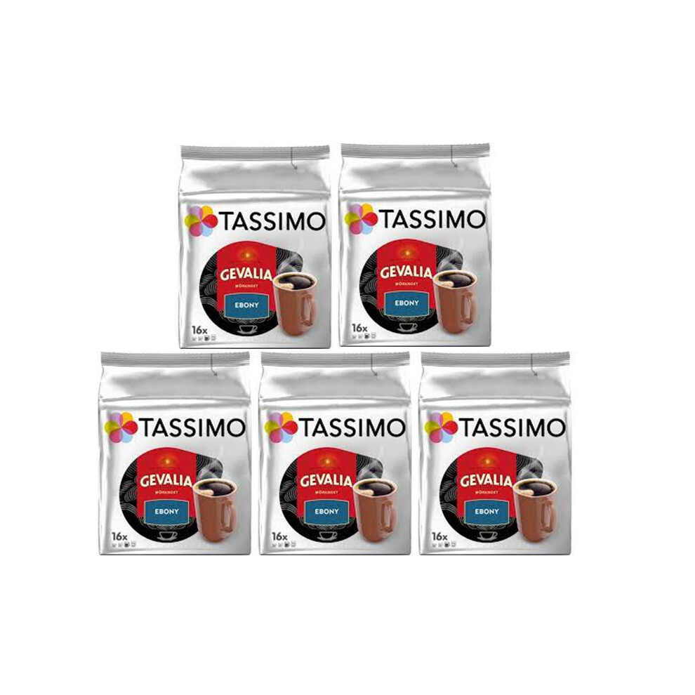 Tassimo T Discs Gevalia Ebony (Pack of 5, 80 Drinks)