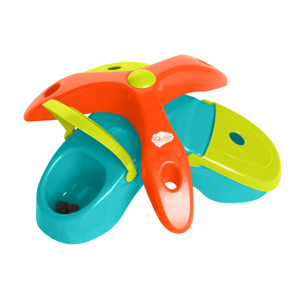 Iquties Interactive Dog Toy, Twist & Flip Puzzle Treat Dispenser