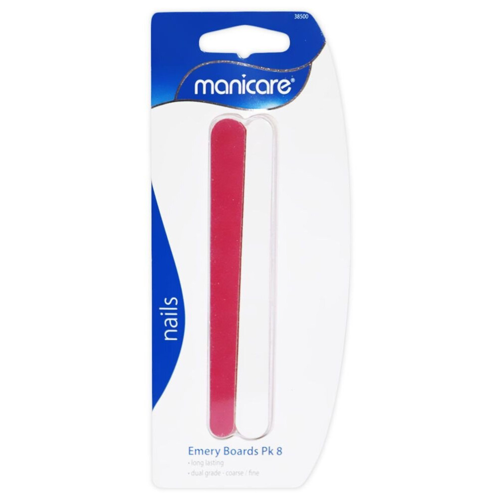 Manicare Emery Boards 8's It Helps To Shape Nails & Smoothen Nail Edges