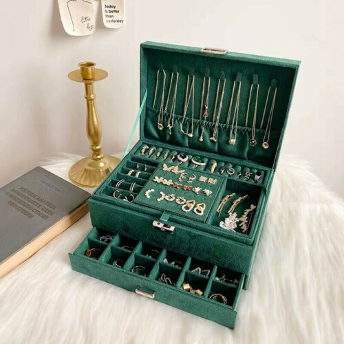 3 Layer Large Jewellery organize storage necklace storage box