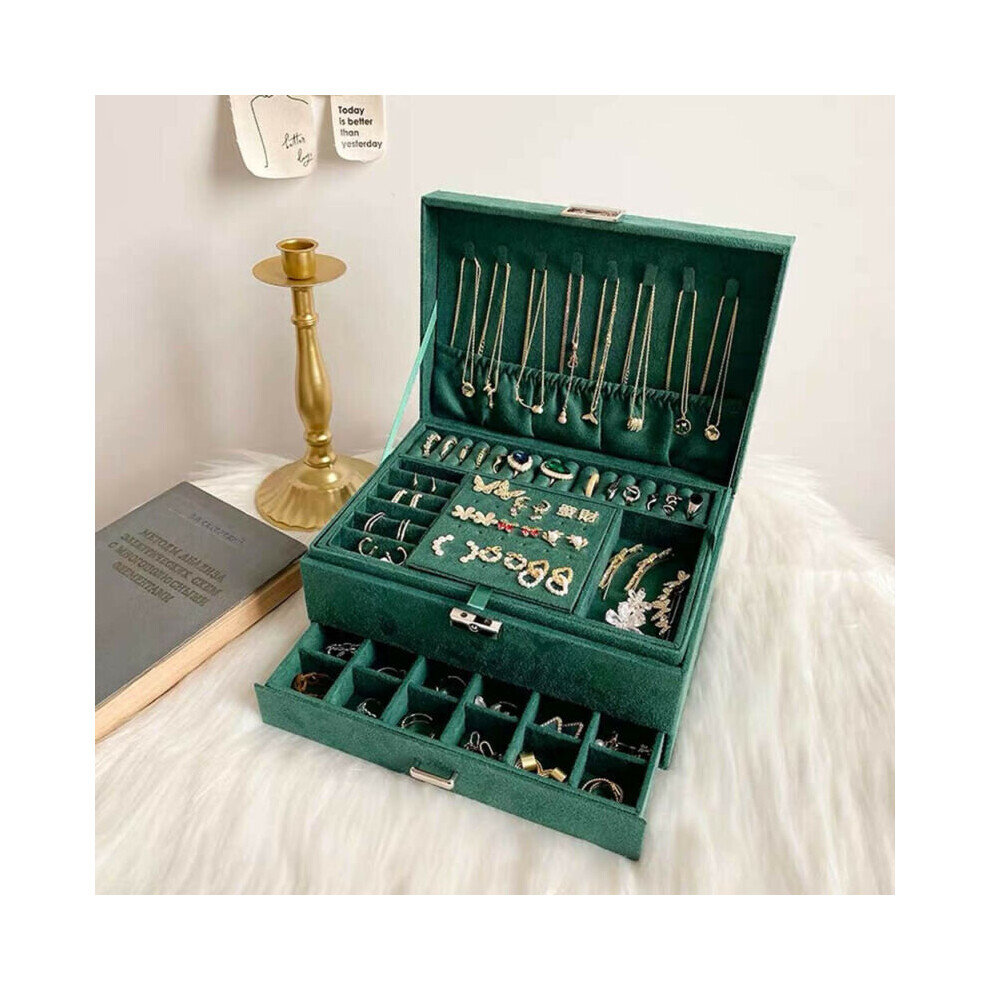 3 Layer Large Jewellery organize storage necklace storage box