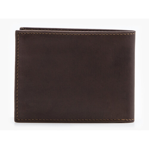 Levi's Levi's Men's Bovine Leather Wallet ~ Full Grain dark brown 2