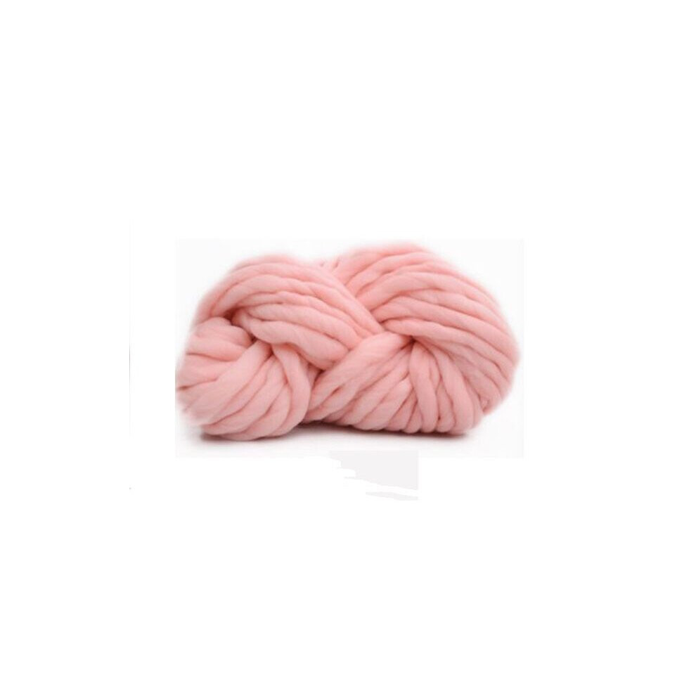 (Lightpink) Bulky Arm Knitting Wool Chunky Wool Yarn Super Soft Wool Roving Crocheting DIY