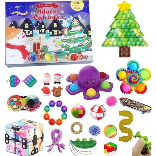 (A) Calendrier de l'Avent des jouets de Noël pour enfants