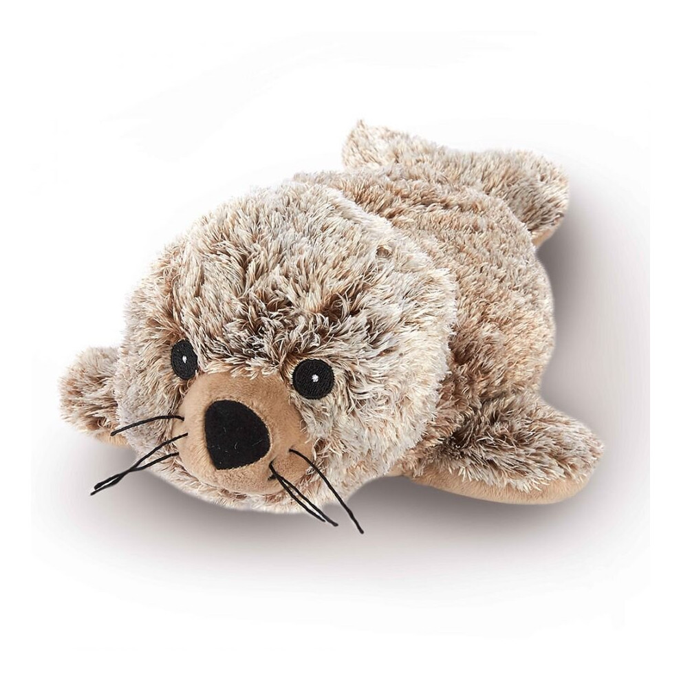 (Seal) 13" Fully Microwavable Animals | Soft Cuddly Plush Heatable Animal Toy | Ideal Heat Therapy Gently Scented With Lavender | Perfect Bedtime Comp