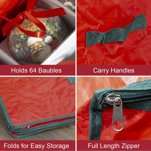 (Bauble Storage Bag) The Christmas Workshop Decoration and Tree Storage Bags 2