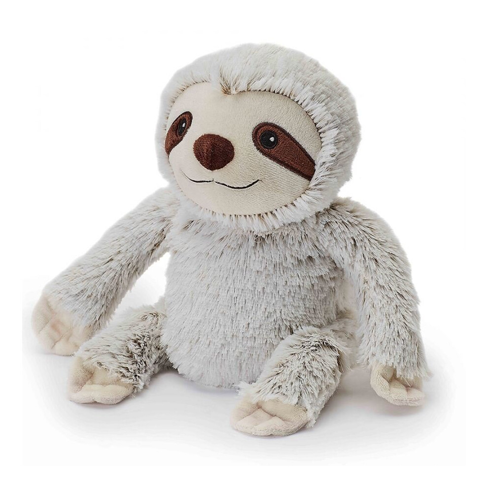 (Sloth) 13" Fully Microwavable Animals | Soft Cuddly Plush Heatable Animal Toy | Ideal Heat Therapy Gently Scented With Lavender | Perfect Bedtime Com