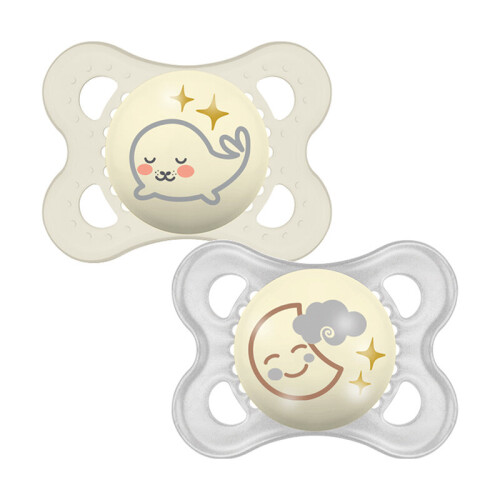 MAM MAM Night Latex Soother 0m+ 2Pk