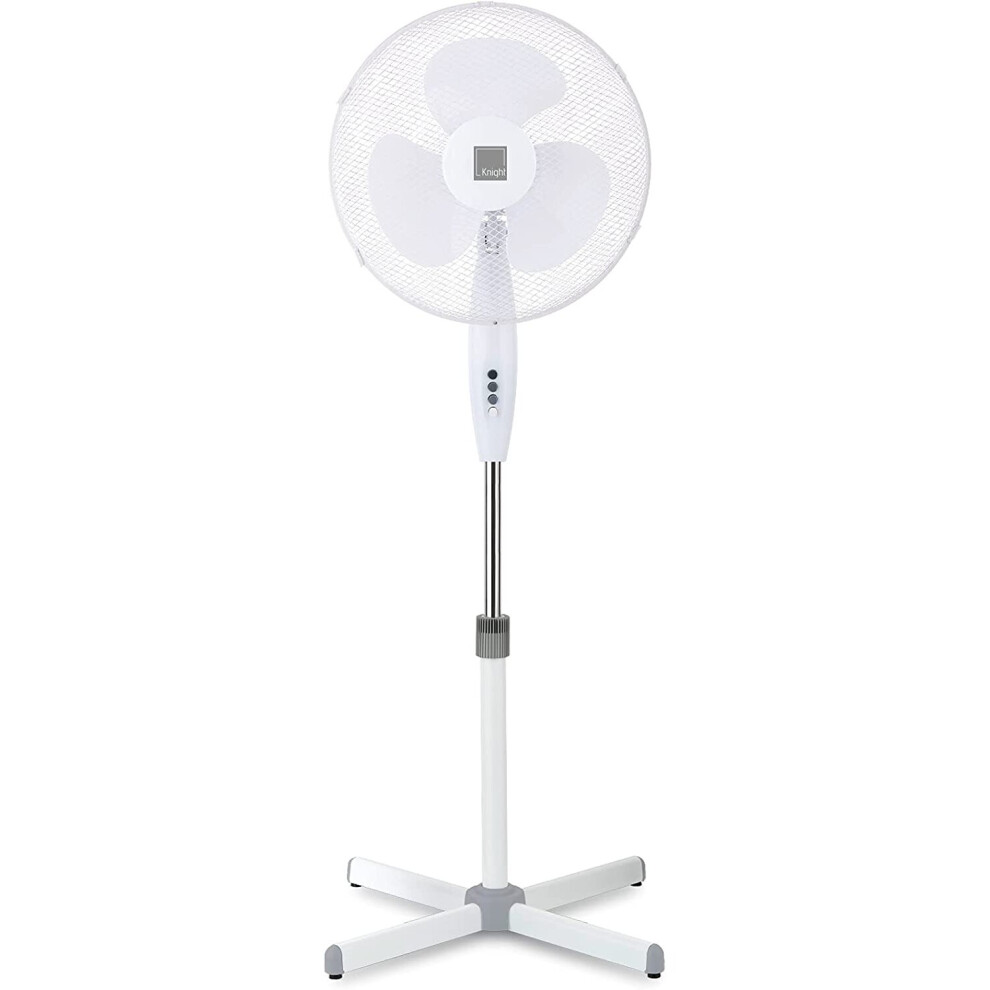 16" Inch White 3 Setting Stand Fan Cooling Indoor