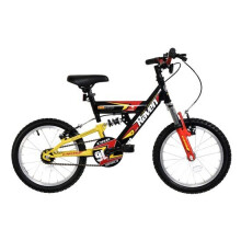 Dallingridge Raven Boys Mountain Bike 16" Wheel Black Yellow Red