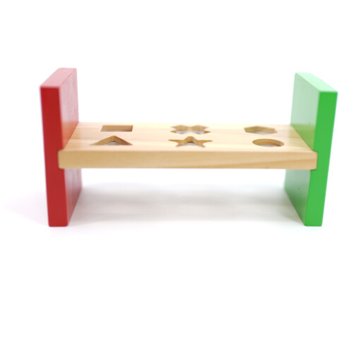 The Magic Toy Shop Hammer Pounding Workbench Early Educational Wooden Toy Game Development Playset 2