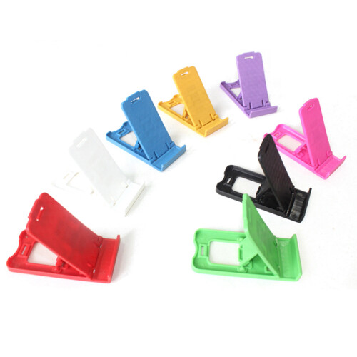 Portable Foldable Desktop Plastic Phone Holder Bracket Stand for Live Video