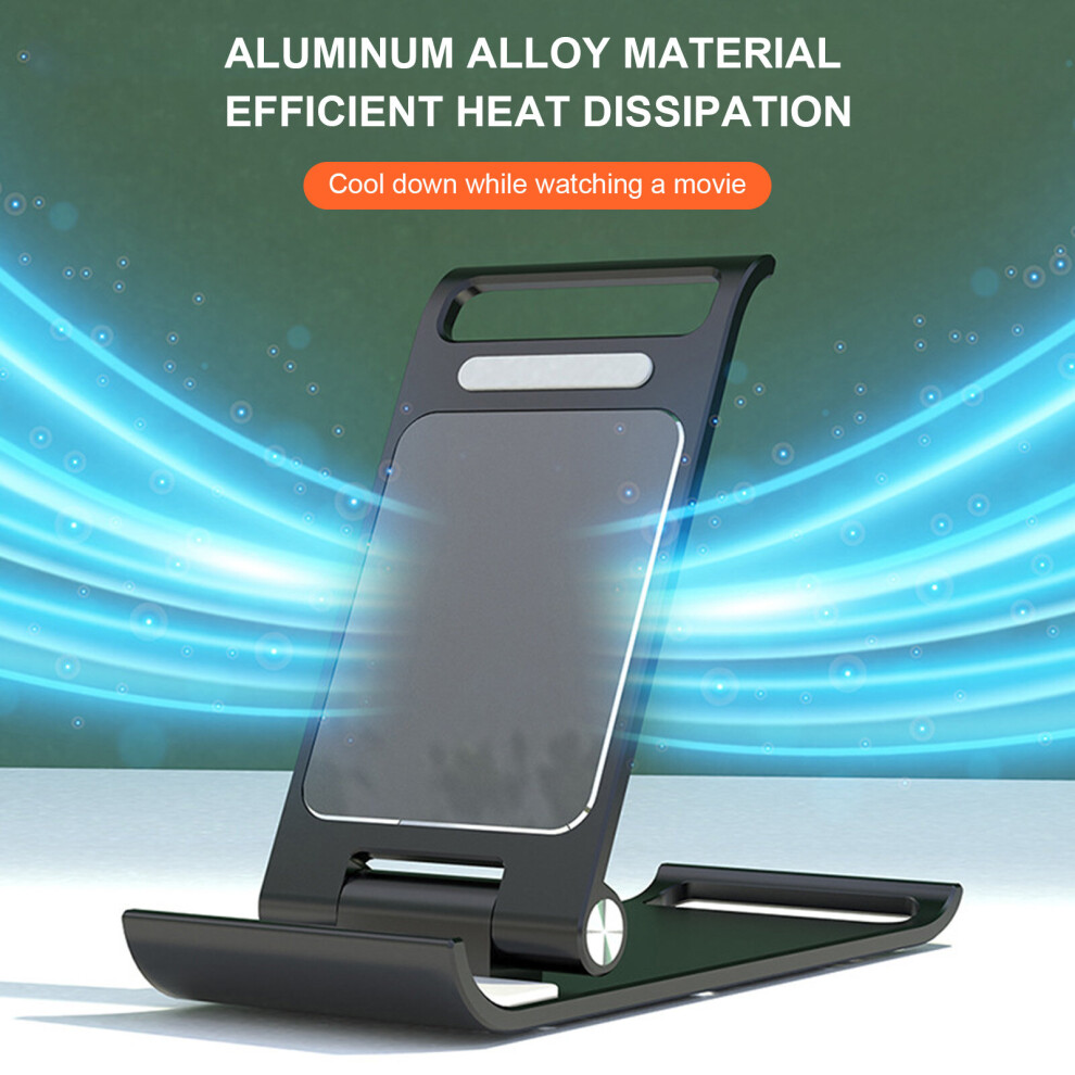 Phone Stand Ultra-Thin Portable Aluminum Alloy Foldable Desktop Cell Phone Tablet Lazy Bracket For Home 9424349293991