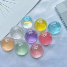 (Clear) Universal Translucent Phone Holder Fastened Resin Phone Finger Holder for Mobile Phone