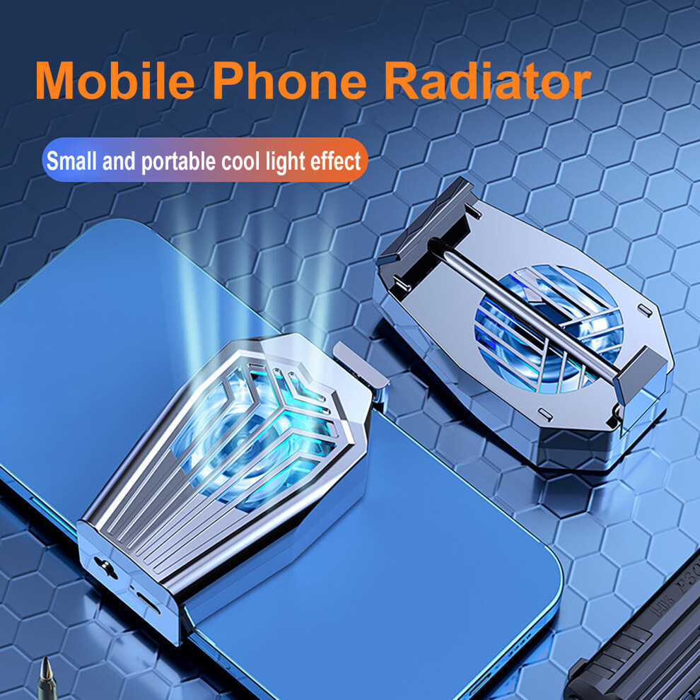 (A) Mobile Phone Cooling Fan Universal Low Noise Mini Turbo Hurricane Game Cooler Radiator For Smartphone 9424349291072