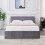 (Single 3FT) Kosy Koala Grey Velvet Ottoman Fabric Storage Bed 2