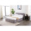 (Single 3FT) Kosy Koala Grey Velvet Ottoman Fabric Storage Bed 7
