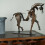 (No light) Metal Three-dimensional Openwork Adonis-horse Sculpture Decorative Ornaments 2