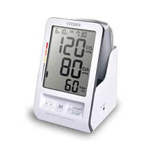CITIZEN CHU456 Digital Blood Pressure Monitor for Home Use with Convenient Cuff Storage Holder andHuge Display. Complete with Hypertension, Pulse