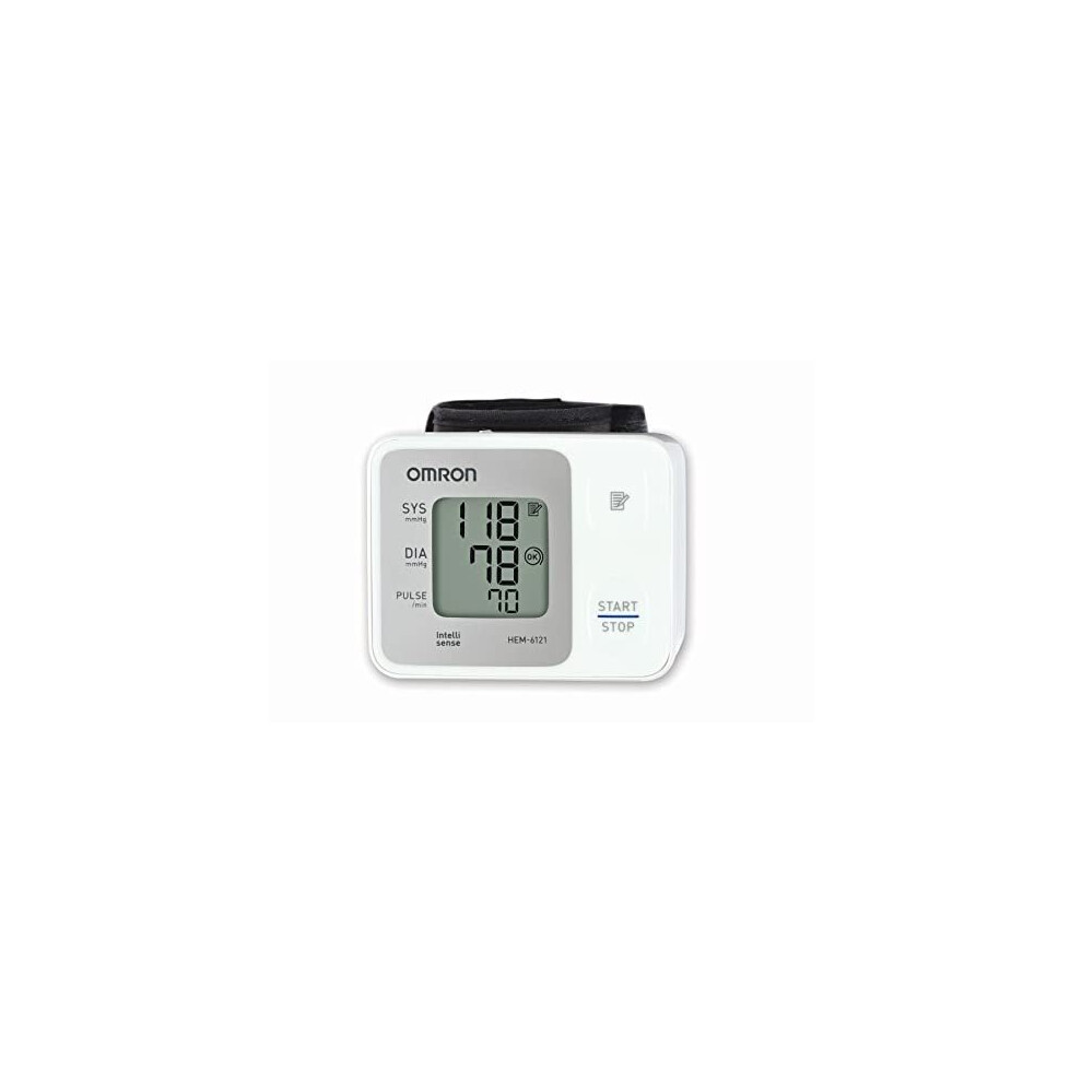 Omron HEM-6113-E RS2 Wrist Digital Blood Pressure Monitor, 60mm x 78mm x 21mm