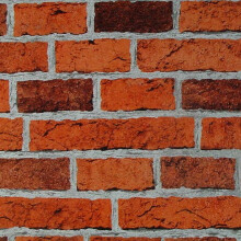 Textured Vinyl Brick Style Wallpaper - Red Rustic Stones & Slates, 0.53m x 10.05m (7798-16)