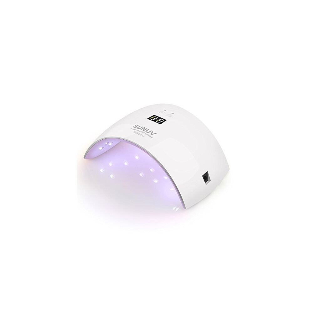 UV LED Gel Nail Lamp, SUNUV 36W UV lamps for Gel Nails Manicure Pedicure Sensor 30s/60s Timer LCD Screen