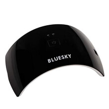 Bluesky LED and UV Light Nail Lamp for Gel Polish Curing, 24W Professional Nail Dryer with 2 Timers, Auto Sensor, UK Plug, Black