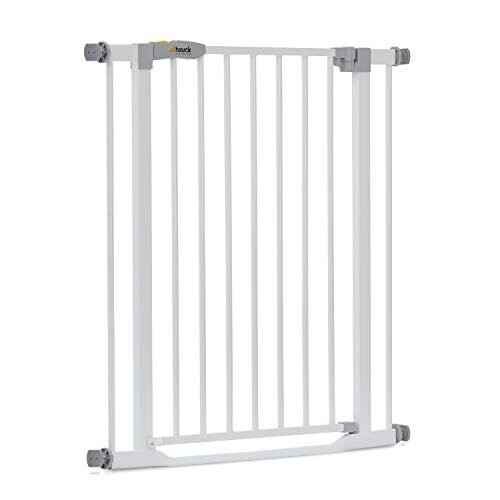 Hauck Safety Gate for Doors and Stairs Clear Step / Pressure Fit / 75 80 cm Large / Thin Step