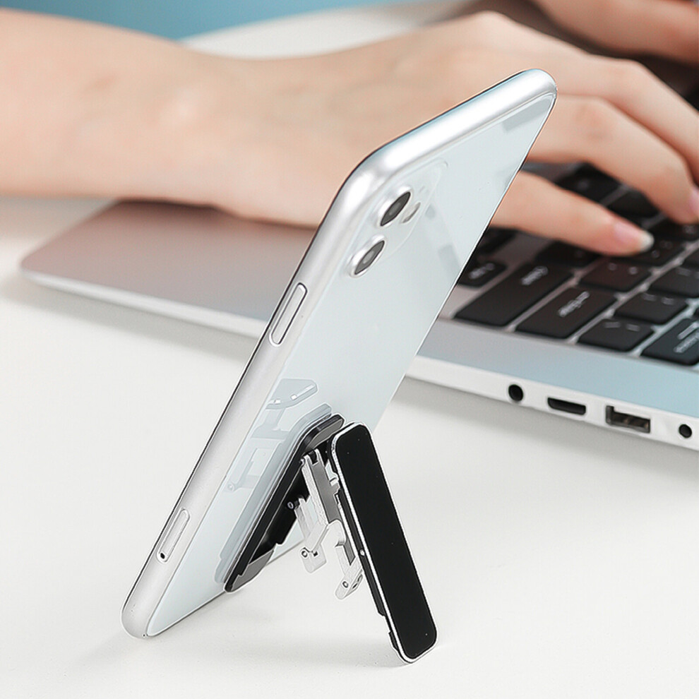 (Green) Phone Stand Foldable Multi-Angle Adjustment Aluminum Alloy Desktop Cell Phone Tablet Lazy Bracket For Home Green 9424349293663