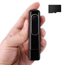 Hidden cameras Spy Pen Camera HD 1080P Clip On Body Camera Mini Pocket Video and Audio Recorder, 32GB SD card and Inks included, Wonderful Spy Gad