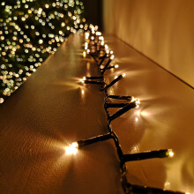 600 LED 15.5m Festive Christmas Outdoor Soft Flicker Firefly Lights in Warm White