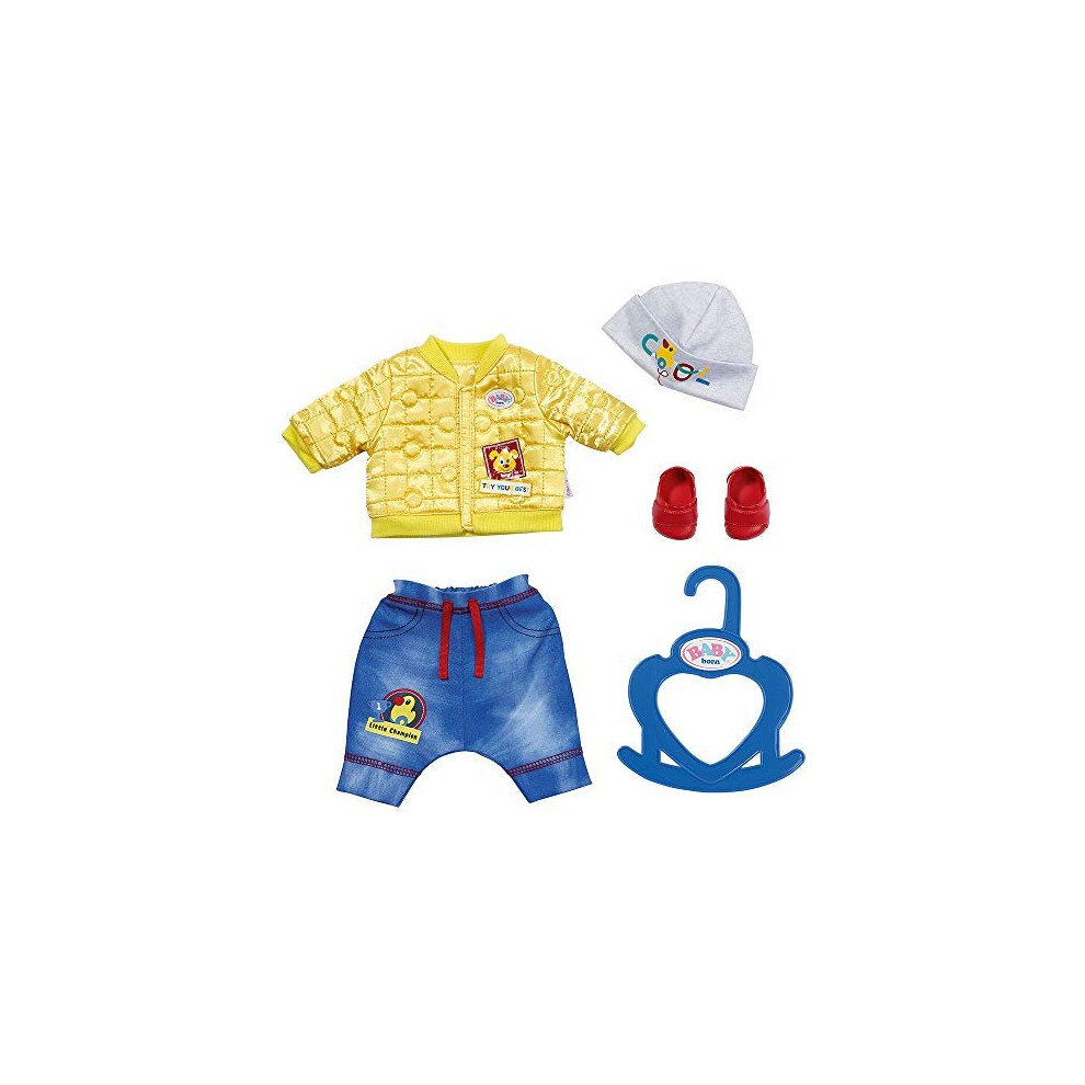 BABY born Little Cool Kids Outfit for 36 cm Dolls - Easy for Small Hands, Creative Play Promotes Empathy & Social Skills, For Toddlers 2 Years & U