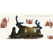 Horse Hippo's Life Little Dog Laughed Greeting Card Blank Inside Any Occasion