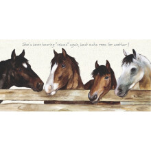 Hearing Voices Again Little Dog Laughed Greeting Card Blank Inside Any Occasion