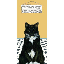 Cats Were Worshipped Little Dog Laughed Greeting Card Blank Inside Any Occasion
