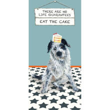 Eat The Cake Collie Little Dog Laughed Greeting Card Blank Inside Any Occasion