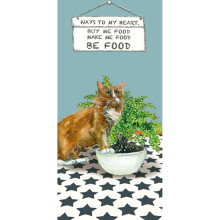 Cat Ways To My Heart Little Dog Laughed Greeting Card Blank Inside Any Occasion