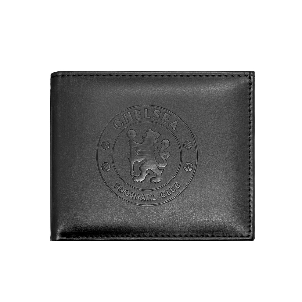 (Black) Chelsea FC Embossed Crest Wallet