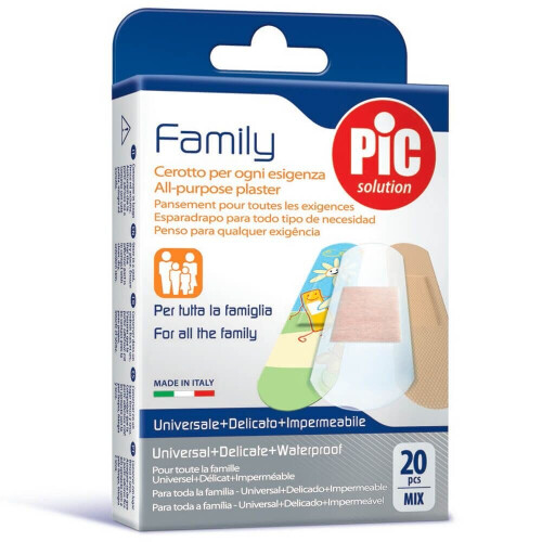 All-Purpose Plasters: Pic Family All-Purpose Plasters Assorted 20's