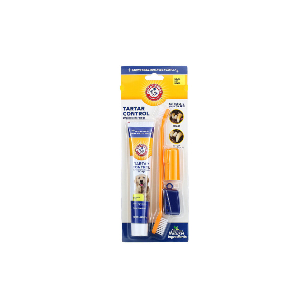 Arm & Hammer, Tartar Control, Dental Kit for Dogs, Banana Mint