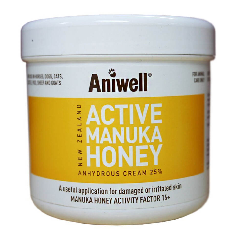 Aniwell Cream Active Manuka Honey Tub 500G Animal Skin & Wound Care