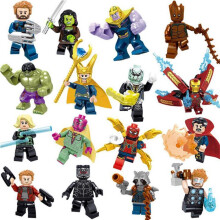 16pcs Marvel Super Heroes Fit Lego Infinity War Mini Figure toy gift