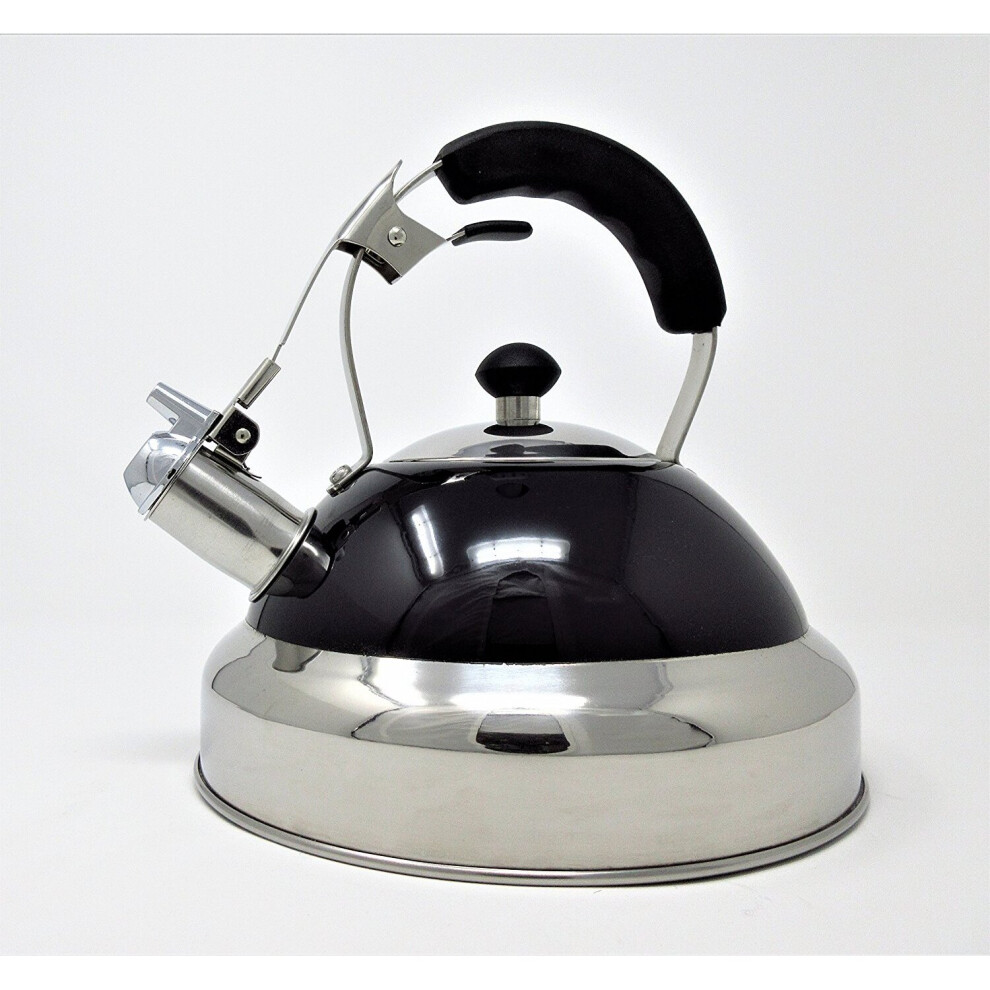 Whistling Kettle 3.5 Litre Stainless Steel Black