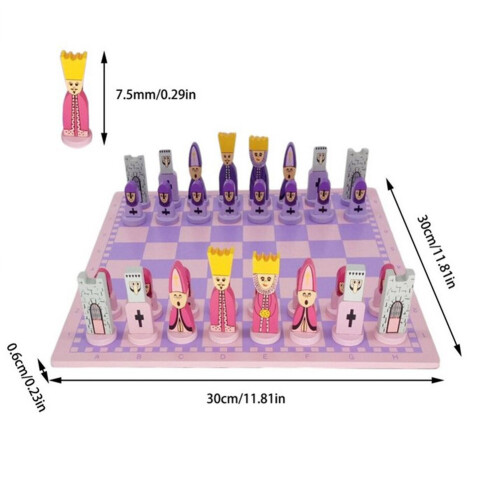 Wooden Chess Set Children's Educational Toys Board And Crafted end Chess gift|Strategy Games 1