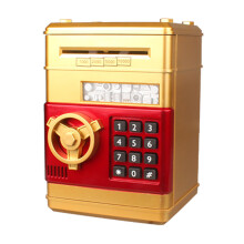 (gold) Money Box for Kids Ages 3-12,Electronic ATM Money Safe for Kids Money Bank Piggy Bank for Boys Girls ATM Password Money Safe Savings Money Box