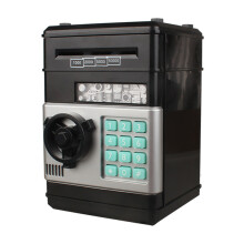 (black) Money Box for Kids Ages 3-12,Electronic ATM Money Safe for Kids Money Bank Piggy Bank for Boys Girls ATM Password Money Safe Savings Money Box