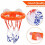 Conjunto de bolas e cestos de basquetebol divertidos para meninos e meninas, crianças e bebés 6
