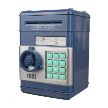 (gray blue) Money Box for Kids Ages 3-12,Electronic ATM Money Safe for Kids Money Bank Piggy Bank for Boys Girls ATM Password Money Safe Savings Money Box